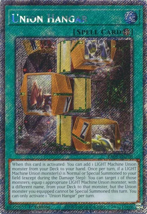 Union Hangar (Platinum Secret Rare) (RA04-EN270)