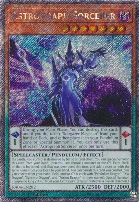 Astrograph Sorcerer (Platinum Secret Rare) (RA04-EN282)