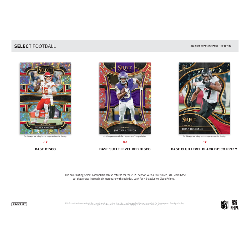 2023 Panini Select Football H2 Hybrid 20 Box Case