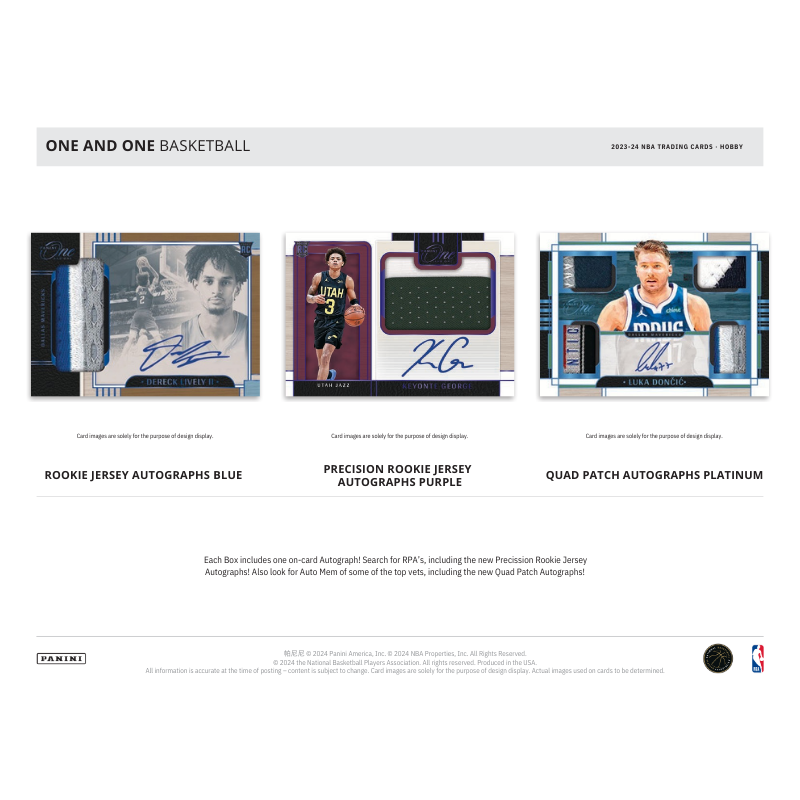 2023/24 Panini One &amp; One Basketball Hobby 10 Box Case