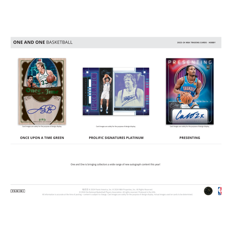 2023/24 Panini One &amp; One Basketball Hobby 10 Box Case