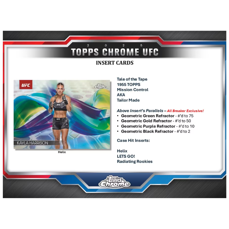 2025 Topps Chrome UFC Breaker&