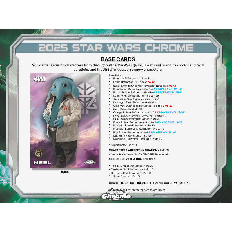 2025 Topps Chrome Star Wars Breaker&